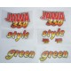 STICKERS SET - JAWA 350 GREEN STYLE